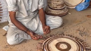 Incredible process of making wooden clock woodworking wood work experiment making shorts [upl. by Fianna]