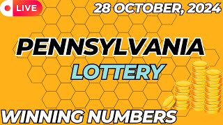 Pennsylvania Day Lottery Results For  28 Oct 2024  Pick 2  Pick 3  Pick 4  Pick 5  Powerball [upl. by Fisken]