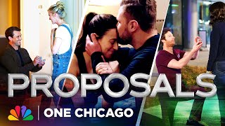 The Best Proposals from Chicago Med Fire and PD  One Chicago  NBC [upl. by Henarat175]