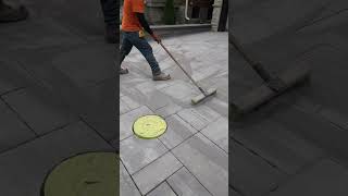 Swiping Polymeric Sand  Impressive Technique [upl. by Leahplar778]