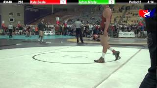 FSN 285 Kyle Beale Davenport West vs Adam Maple Farmington Mat Rat [upl. by Annehs]