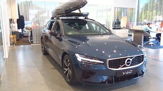 2020 Volvo V60 T8 Twin Engine R Design Plus UK full indepth tour review [upl. by Cosetta504]