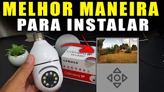 COMO INSTALAR A CAMERA Wi fi LÂMPADA Câmera boa e barata em Full HD TUTORIAL ATUALIZADO [upl. by Cichocki]