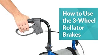 How to Use the 3Wheel Rollator Brakes [upl. by Granger386]