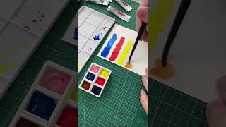 Swatches Hobein Watercolor artist swatches watercolor holbein painting watercolorartist [upl. by Acinot676]