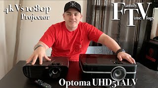 4k vs 1080p Projector Should you Upgrade Optoma UHD51ALV Vs Viewsonic FTV Amazon Product Review [upl. by Chute]