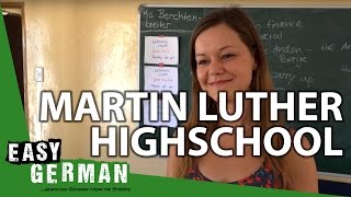 Visiting Martin Luther Highschool in Namibia  Easy German 131 [upl. by Enahsed]