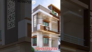 25X60 House Elevation Design 🏠 Attractive Double Floor front elevation design 25X60 Home Design [upl. by Meece]