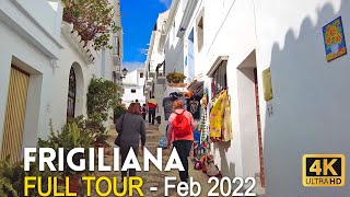 4K Walking Tour of Frigiliana Andalucia  Full Tour in February 2022 [upl. by Frasier406]