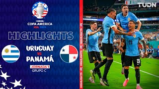 HIGHLIGHTS  Uruguay 31 Panamá  Copa América 2024  J1  TUDN [upl. by Senn661]