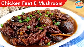 Braised Chicken Feet with Shiitake Mushrooms [upl. by Nodlehs]