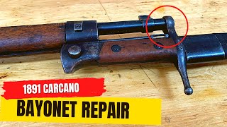 1891 Carcano Bent Bayonet Repair [upl. by Enyaw606]