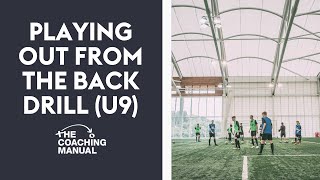 Playing Out From The Back Drill ⚽️ [upl. by Koblick]