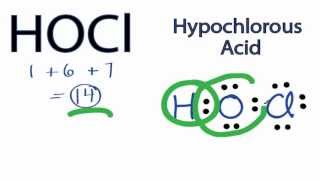 HOCl Lewis Structure How to Draw the Lewis Structure for HOCl [upl. by Alair]