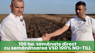 Cătălin Tudor în primul an de notill seamănă 100 ha de grâu cu semănătoarea VSD 100 NOTILL [upl. by Noeruat62]