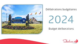 Délibérations budgétaires  Ville de Shediac  19 octobre 2023 [upl. by Kcirdnekel60]