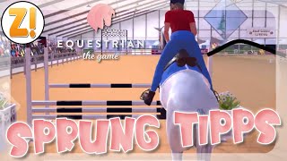 SPRUNG TIPPS 🐎 SPRINGREITEN  Equestrian the Game [upl. by Tnattirb]