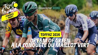 Dream of Green  Tour de France Femmes avec Zwift 2024 [upl. by Lehar]