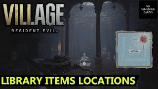 Resident Evil Village Library Items  All Locations  How to Clear Library [upl. by Sotnas]