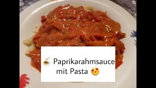 Küchenschlacht Vegetarische Paprikarahmsauce mit Nudeln  Ich kann auch kochen [upl. by Chessy]