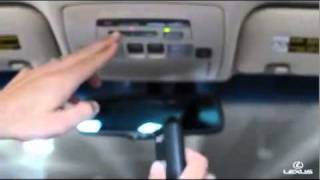 How To Pair Garage Door Opener with a Lexus ES 350 [upl. by Nageem547]