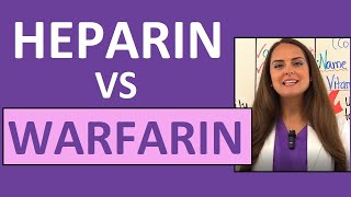 Heparin vs Warfarin Coumadin Nursing Review Anticoagulant Differences [upl. by Dominik]