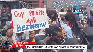 Gwo manifestasyon nan Komin Kafou pou Guy Philippe Prezidan Peyi a [upl. by Ahsenrat]