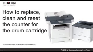 How to replace clean and reset the counter for the drum Cartridge [upl. by Odnamra]