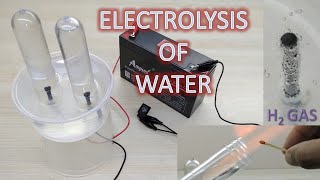 Electrolysis of water  Interesting physics experiment  Must try for kids [upl. by Cannice]