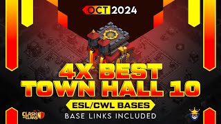 Best TH10 WAR Bases for October Meta  CLASH OF CLANS [upl. by Stanzel]