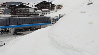 Skiing the secret link between the Hochgurglbahn amp Grobe Karbahn lifts  OBERGURGL GoPro  Apr 2024 [upl. by Nyrad]