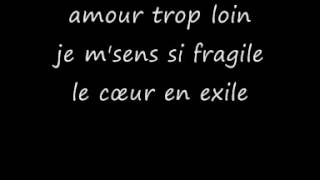 Images Le coeur en exil  lyrics [upl. by Yreffoeg217]