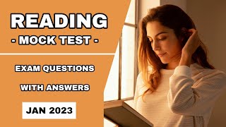 PTE READING MOCK TEST WITH ANSWERS  V2 PTE ACADEMIC  JANUARY 2023 [upl. by Preciosa]