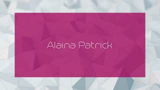 Alaina Patrick  appearance [upl. by Ssidnac]