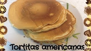 como hacer Tortitas americanas autenticas  faciles [upl. by Enneiviv]