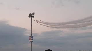 Oshkosh 2023  Aeroshell team arriving for the evening display [upl. by Meerak]