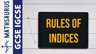 rules of indices powers including negative indices [upl. by Rabbi]