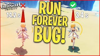 HOW TO RUN FOREVER IN GENSHIN IMPACT STAMINA BUG Genshin Impact Tips amp Tricks Genshin Impact bug [upl. by Pavel426]