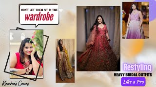 5 Ways to Reuse Heavy Bridal Outfits  Wedding Lehenga and Gown Restyling Ideas and Hacks [upl. by Reinold]