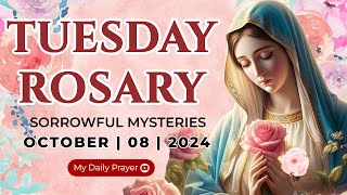 HOLY ROSARY TUESDAY🔴SORROWFUL MYSTERIES OF THE ROSARY🌹 OCTOBER 08 2024 PRAYER FOR SPIRITUAL GROWTH [upl. by Aihsinat]