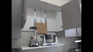 How to build a Motorized Remote Control Hidden Kitchen Appliance Lift in under 2 hours [upl. by Drarreg776]