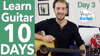 Guitar Lesson 3  Three Little Birds Guitar Tutorial 10 Day Guitar Starter Course [upl. by Lacombe]