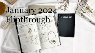 Stalogy Notebook  Nolty planner  Jan Flipthrough Curious Pen [upl. by Renee]