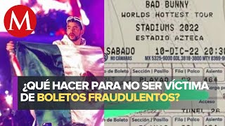 ¿Cómo identificar un boleto FALSO de Bad Bunny para sus conciertos en CdMx [upl. by Sirad]