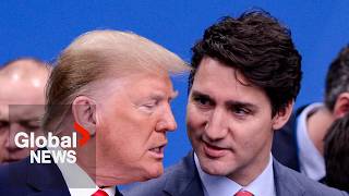 Trudeau wants Canada US to succeed on quotboth sides of borderquot after Trump reelected [upl. by Tnarud]