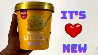 Its New Crunchilicious Kwality Ice cream bucket unboxing and Review [upl. by Ahmad]