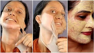 ये Mask चेहरा बेदाग़ गोरा व चमकदार बना देगा 20 Minute में चेहरे को बनाएं जवान टाइट Get Glass Skin [upl. by Fiester974]