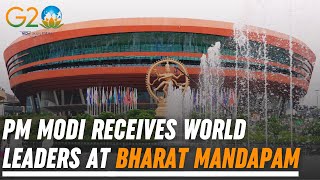 G20 Summit Delhi Live PM Modi receives world leaders at Bharat Mandapam [upl. by Niemad]