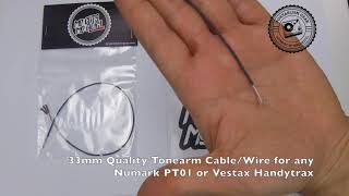 330mm Tonearm Cable  Wire for any Numark PT01 or Vestas Handytrax [upl. by Nerta703]