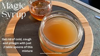 All natural home remedy for phlegm cold and cough  Homemade cough syrup [upl. by Decrem111]